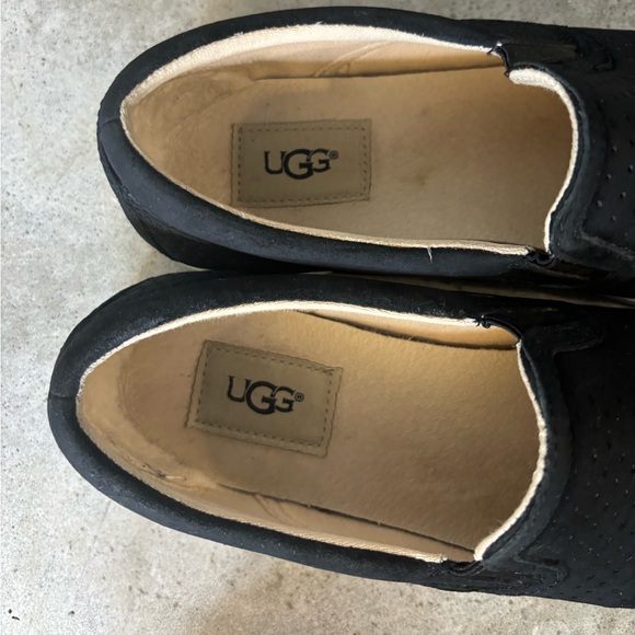 Ugg Sammy Chevron Breeze Slip On Black Suede Women’s Size 7 Excellent Condition - Picture 9 of 12